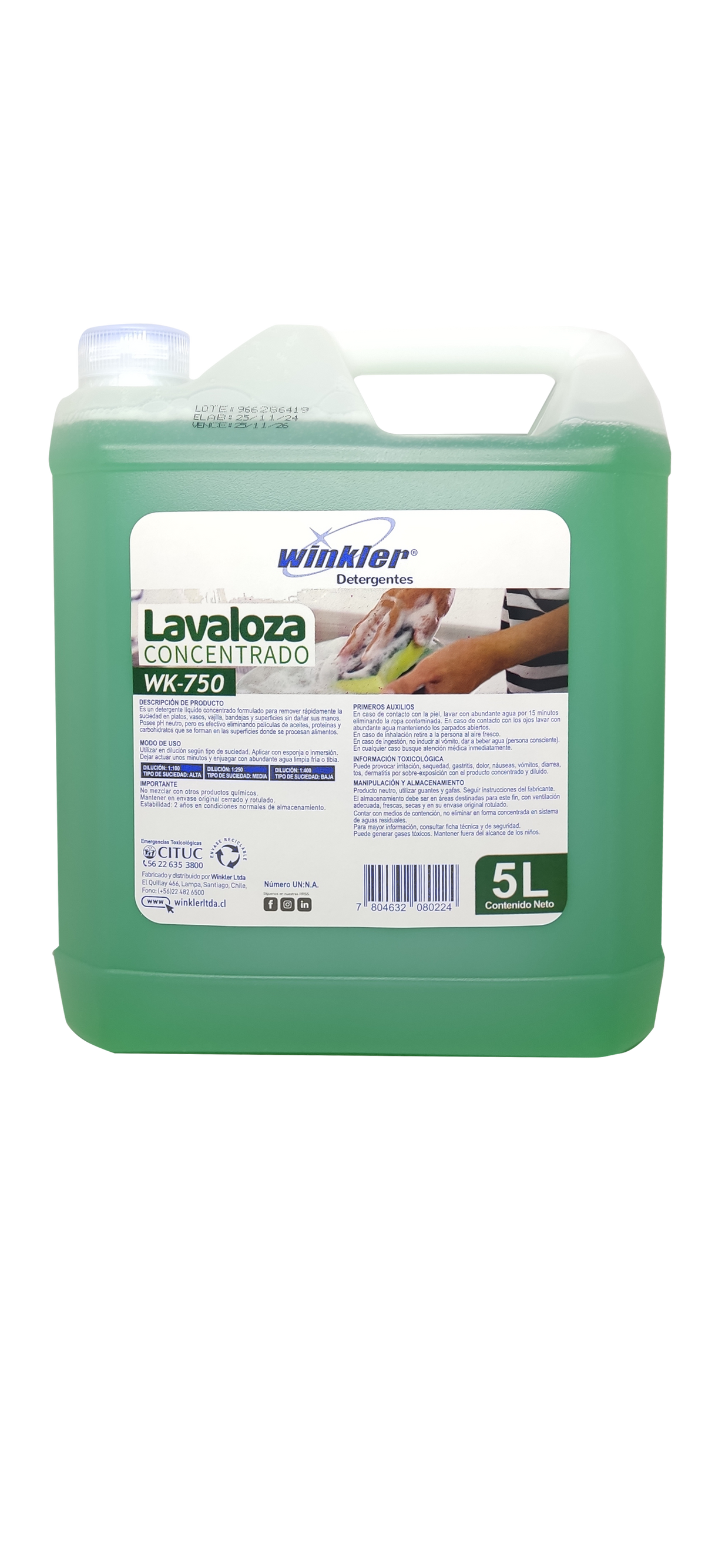 Lavaloza Concentrado Env. 5 L. Wk-750