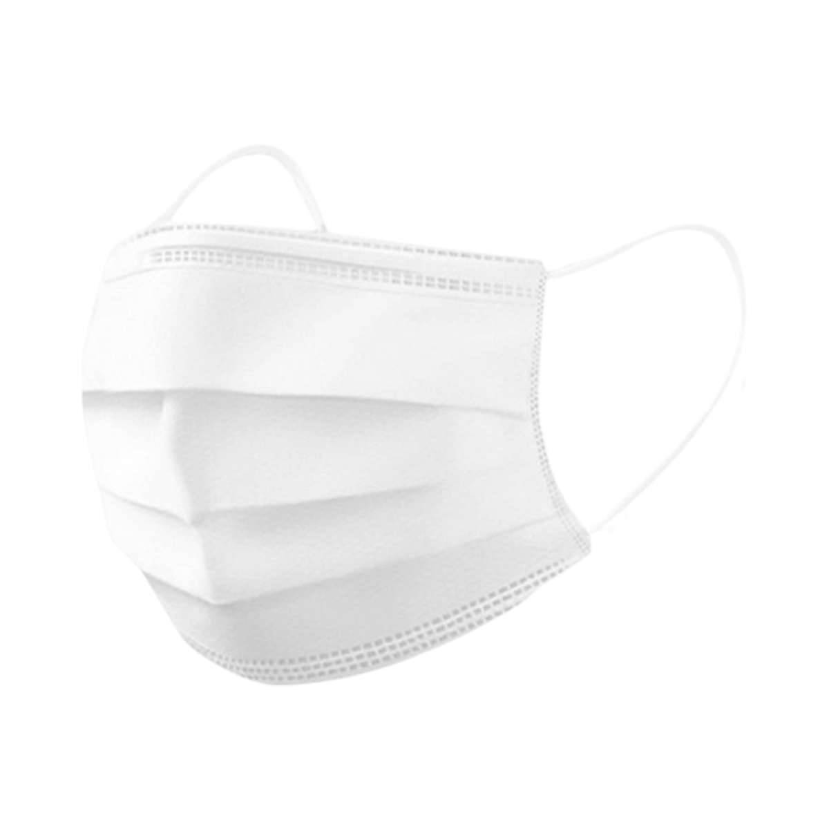 Mascarilla 3 Pliegues Blanca C/Elastico Y Filtro Uso General