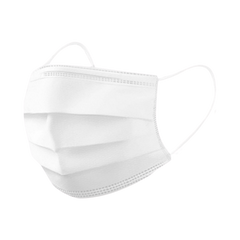 Mascarilla 3 Pliegues Blanca C/Elastico Y Filtro Uso General
