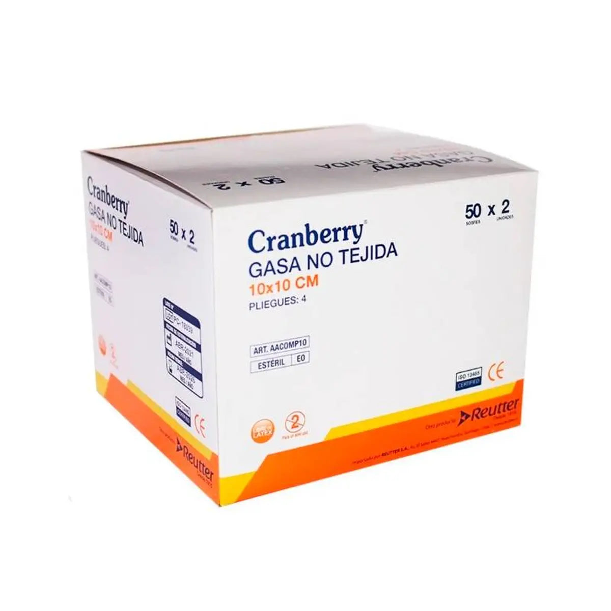 Gasa No Tejida Esteril 10 X 10 X 2 Uds