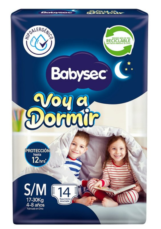 Pañal Babysec S/M Voy A Dormir