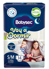 Pañal Babysec S/M Voy A Dormir