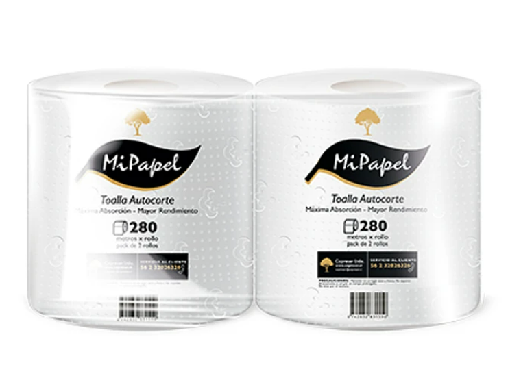 Toalla De Papel Autocorte 280 M X 2 Uds Mi Papel