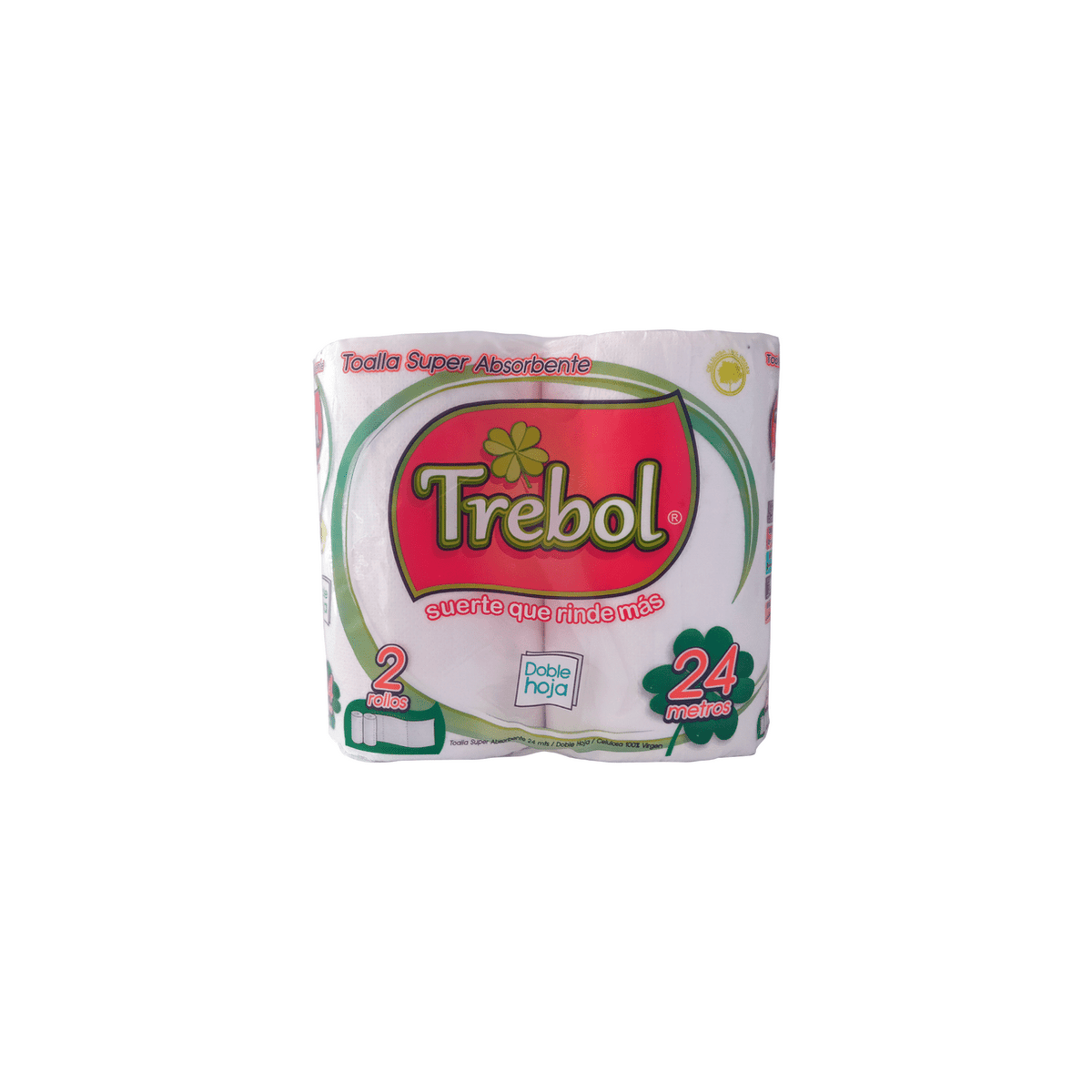 Toalla Trebol D/H 24 M Paq 2 Uds (Bol 12 Paq)